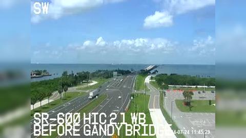Traffic Cam Tampa: East side of Gandy Bridge