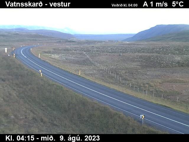 Traffic Cam Siglufjorur: Þverárfjall á Laxárdalsheiði