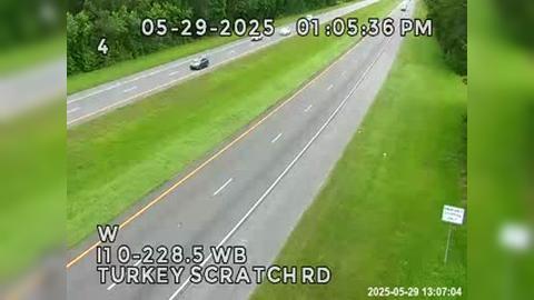 Traffic Cam Jefferson: I10-MM 228.5 WB- Turkey Scratch Rd