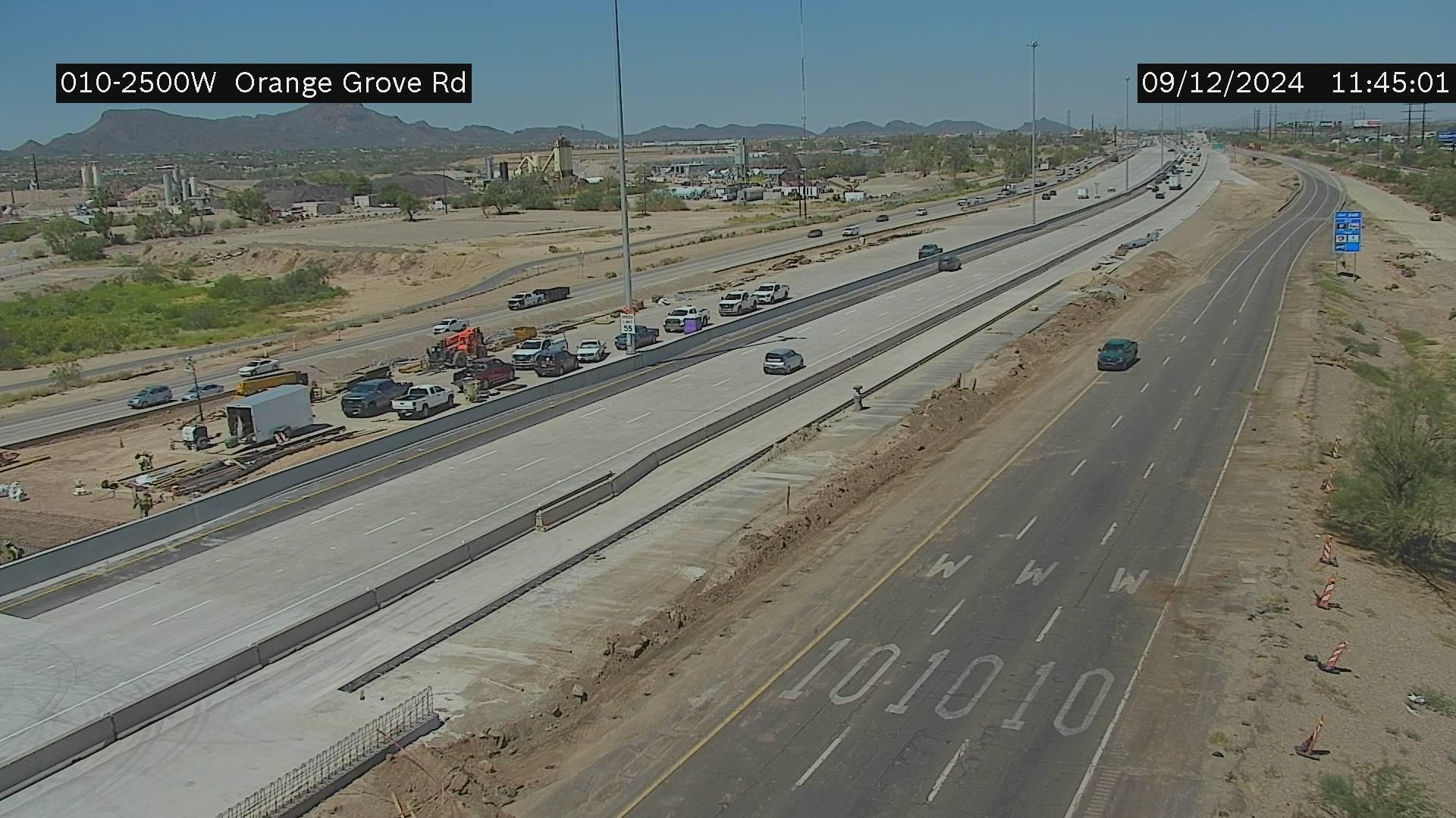 Traffic Cam Marana › West: I-10 WB 250.00 @Orange Grove