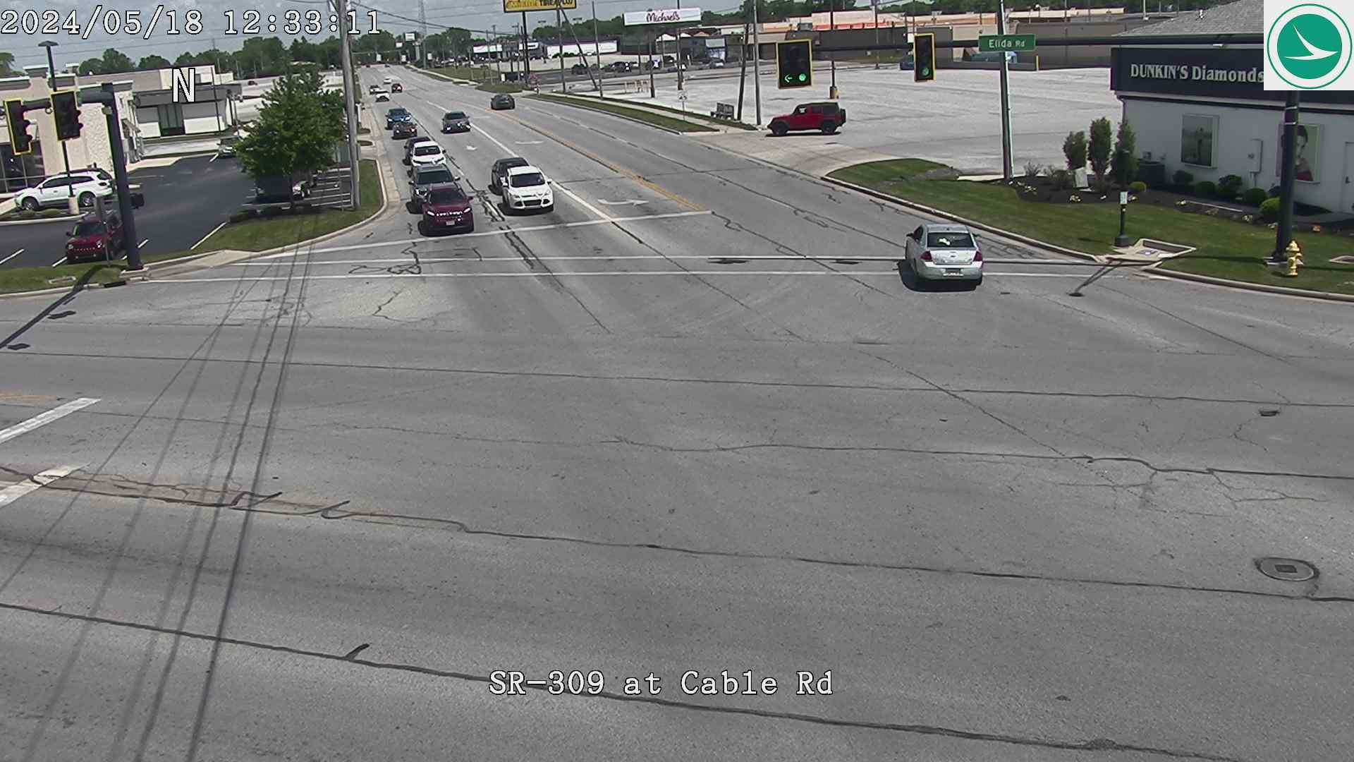 Traffic Cam Lima: SR-309 at N Cable Rd