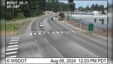 Traffic Cam Spanaway: SR 7 at MP 47.38: Roy Wye (SR 507)