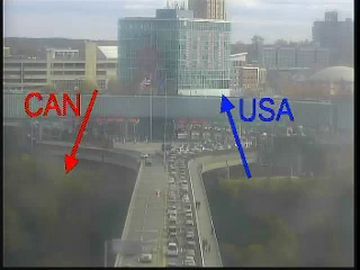 Traffic Cam Niagara Falls › South: Rainbow Bridge View to US