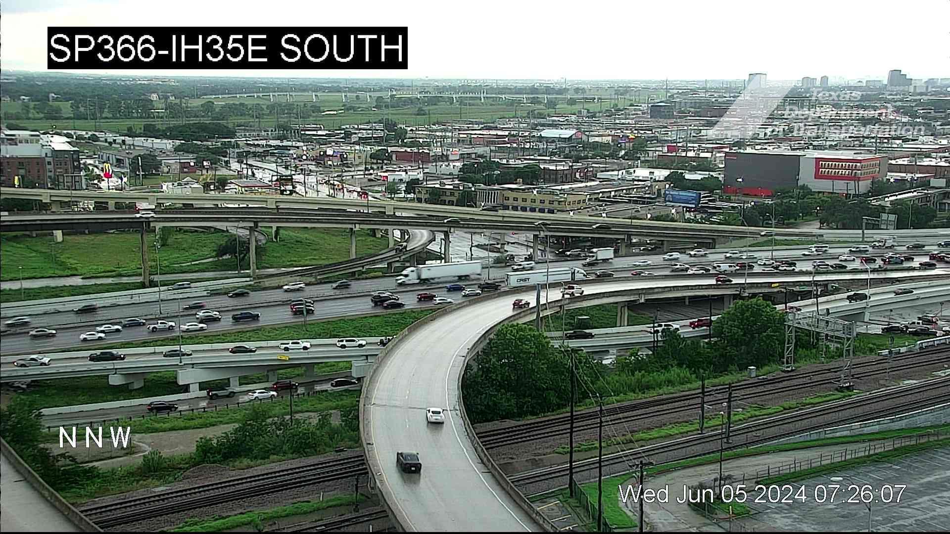 Traffic Cam Downtown PID › East: Spur 366 @ I-35E South