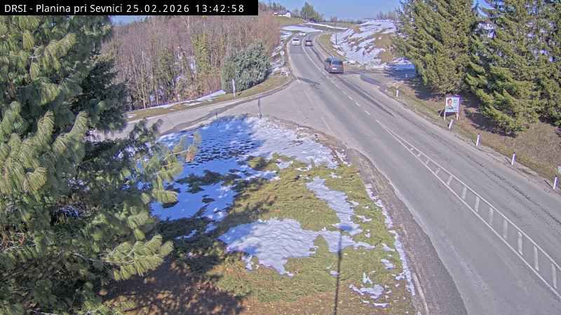 Traffic Cam Sentjur: R2-424, Boštanj - Planina, Planina pri Sevnici
