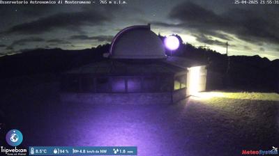 Preview delle webcam di Valmaggiore: Astronomical Observatory of Monteromano