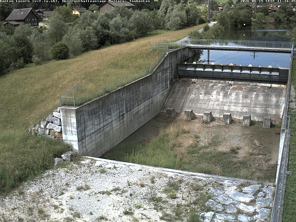 Malters: Tosbecken Holzrückhalt