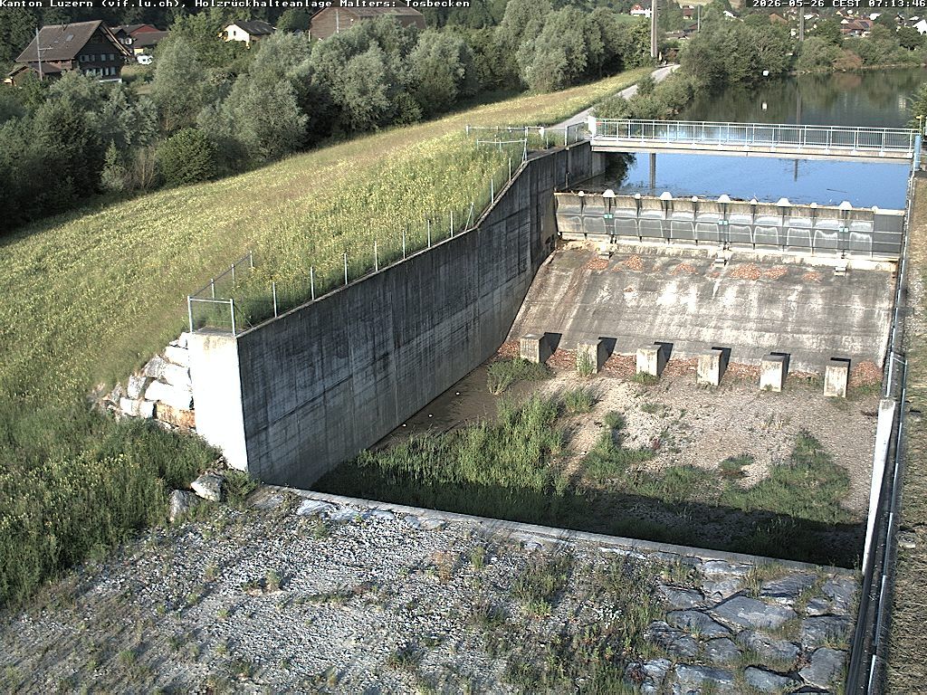 Malters: Tosbecken Holzrückhalt
