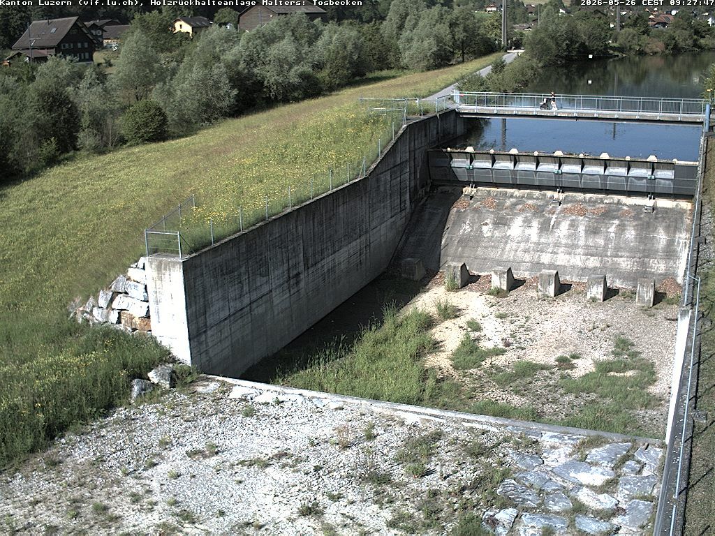 Malters: Tosbecken Holzrückhalt