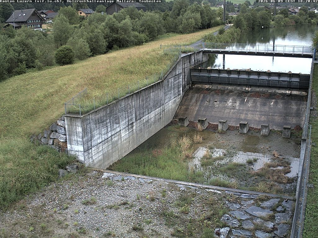 Malters: Tosbecken Holzrückhalt