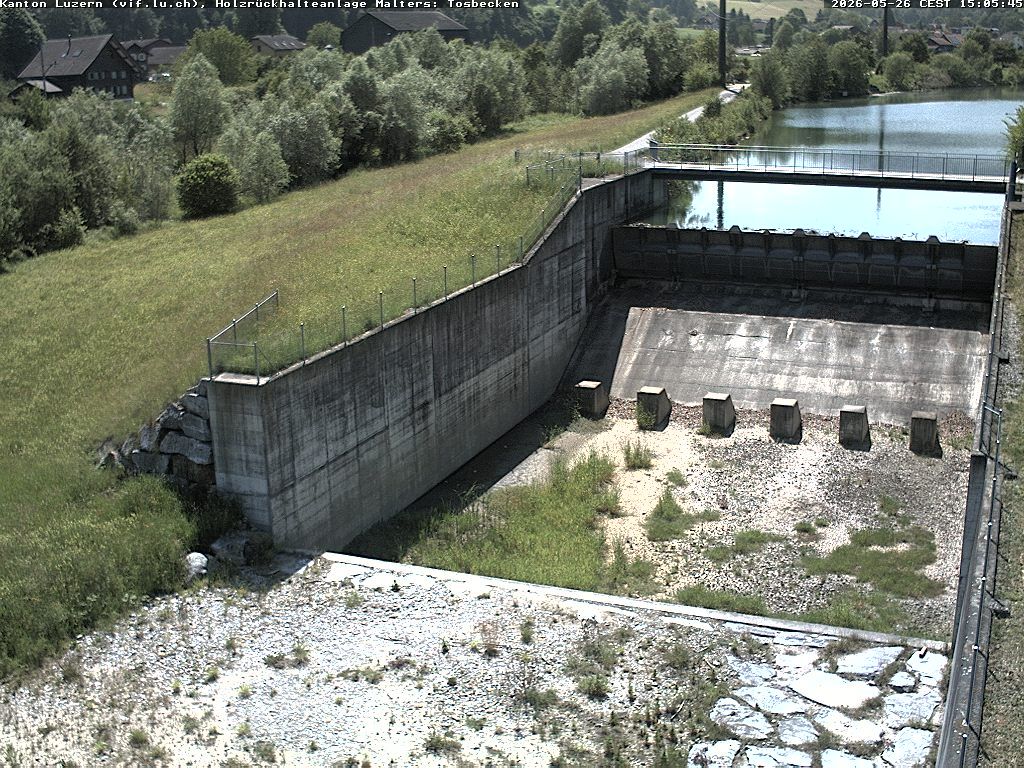 Malters: Tosbecken Holzrückhalt