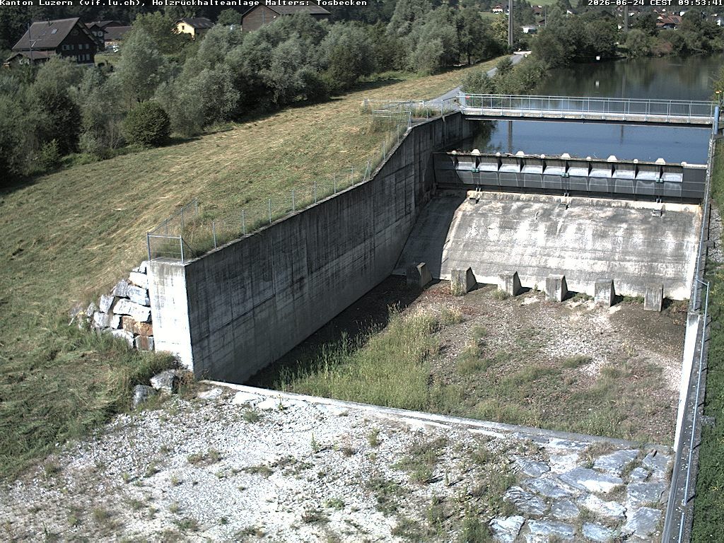 Malters: Tosbecken Holzrückhalt