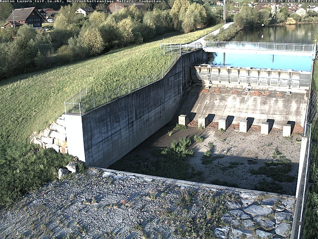 Malters: Tosbecken Holzrückhalt