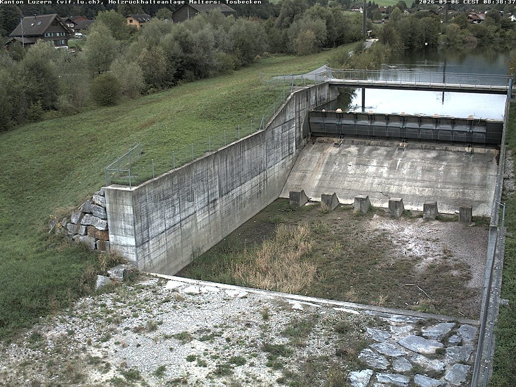 Malters: Tosbecken Holzrückhalt