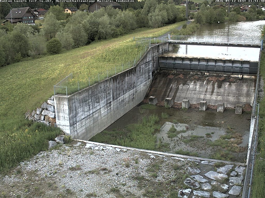 Malters: Tosbecken Holzrückhalt