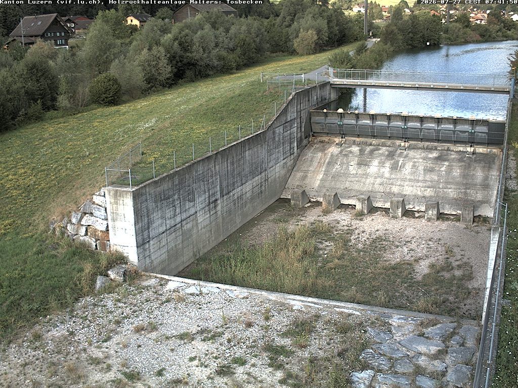 Malters: Tosbecken Holzrückhalt