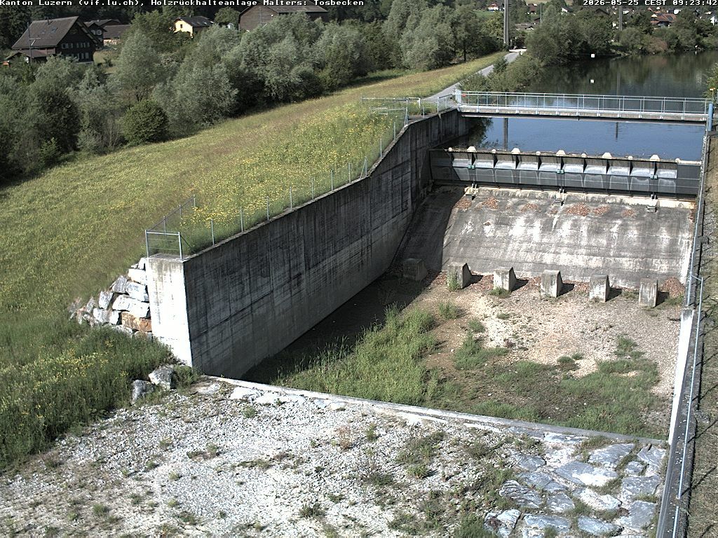 Malters: Tosbecken Holzrückhalt