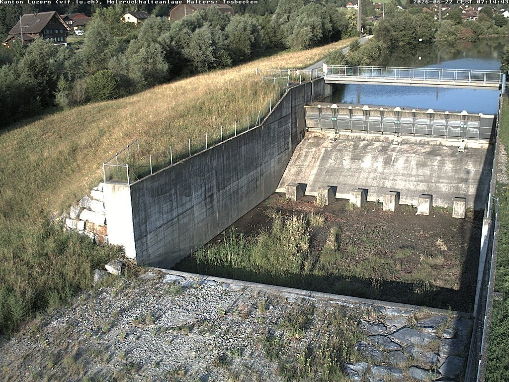 Malters: Tosbecken Holzrückhalt
