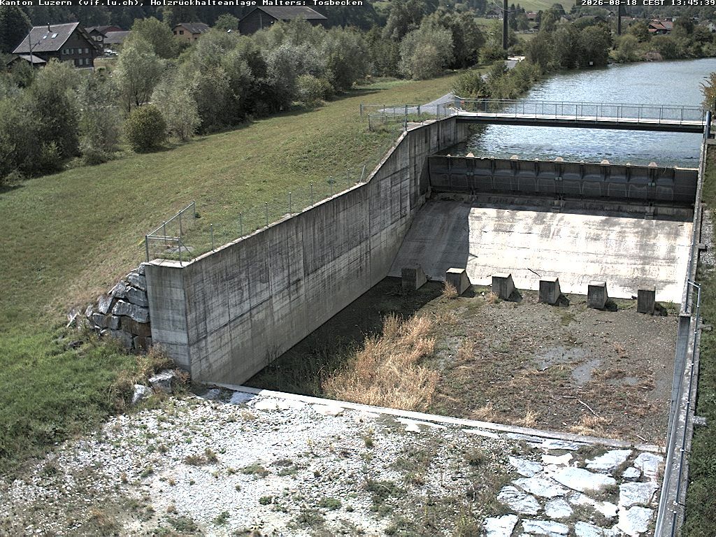 Malters: Tosbecken Holzrückhalt