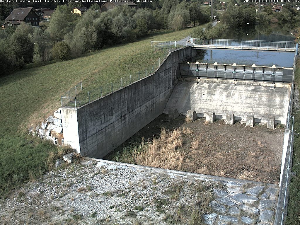 Malters: Tosbecken Holzrückhalt