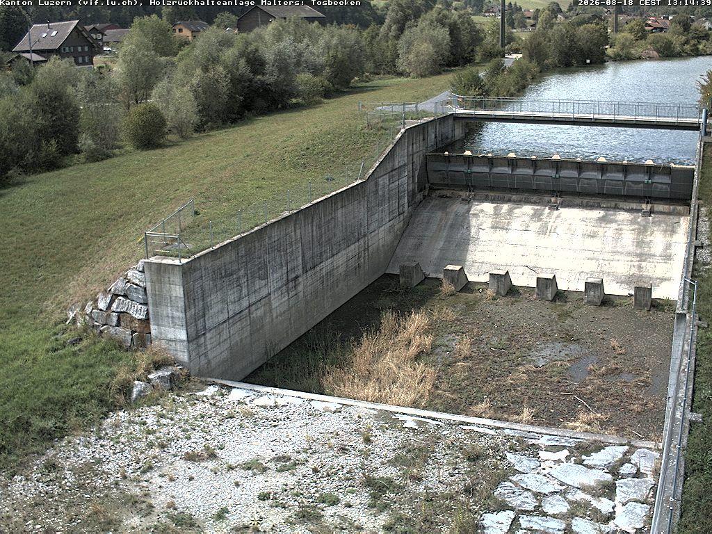 Malters: Tosbecken Holzrückhalt