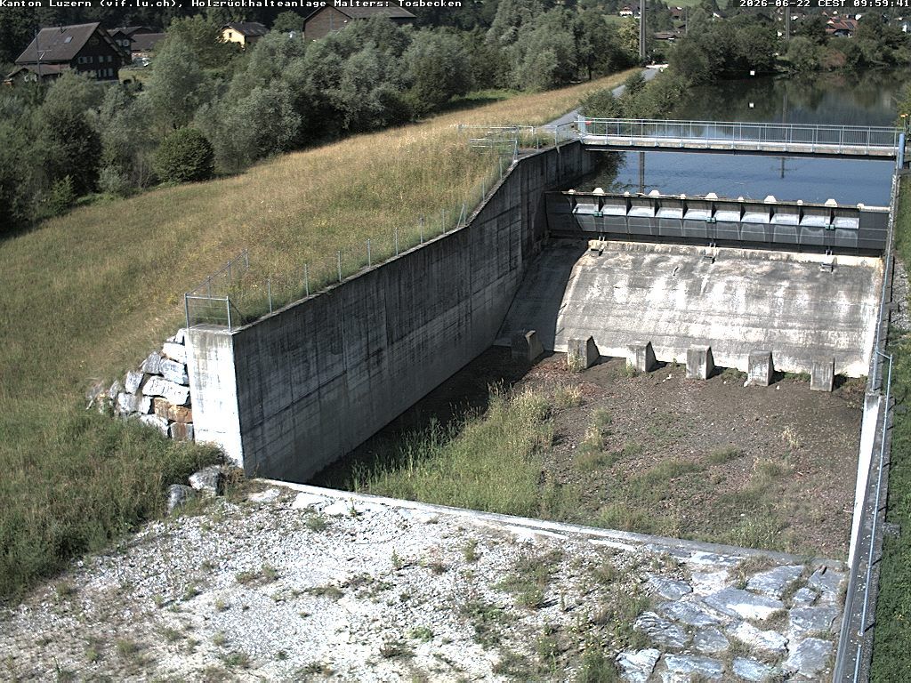 Malters: Tosbecken Holzrückhalt