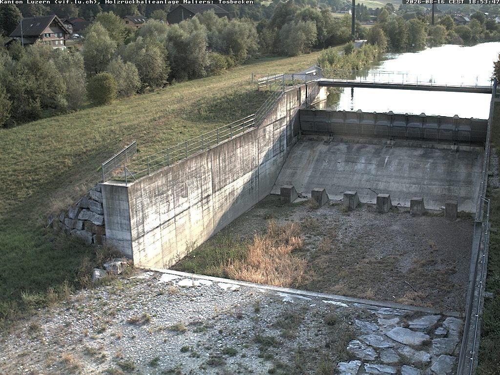 Malters: Tosbecken Holzrückhalt