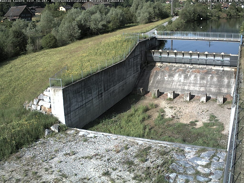 Malters: Tosbecken Holzrückhalt
