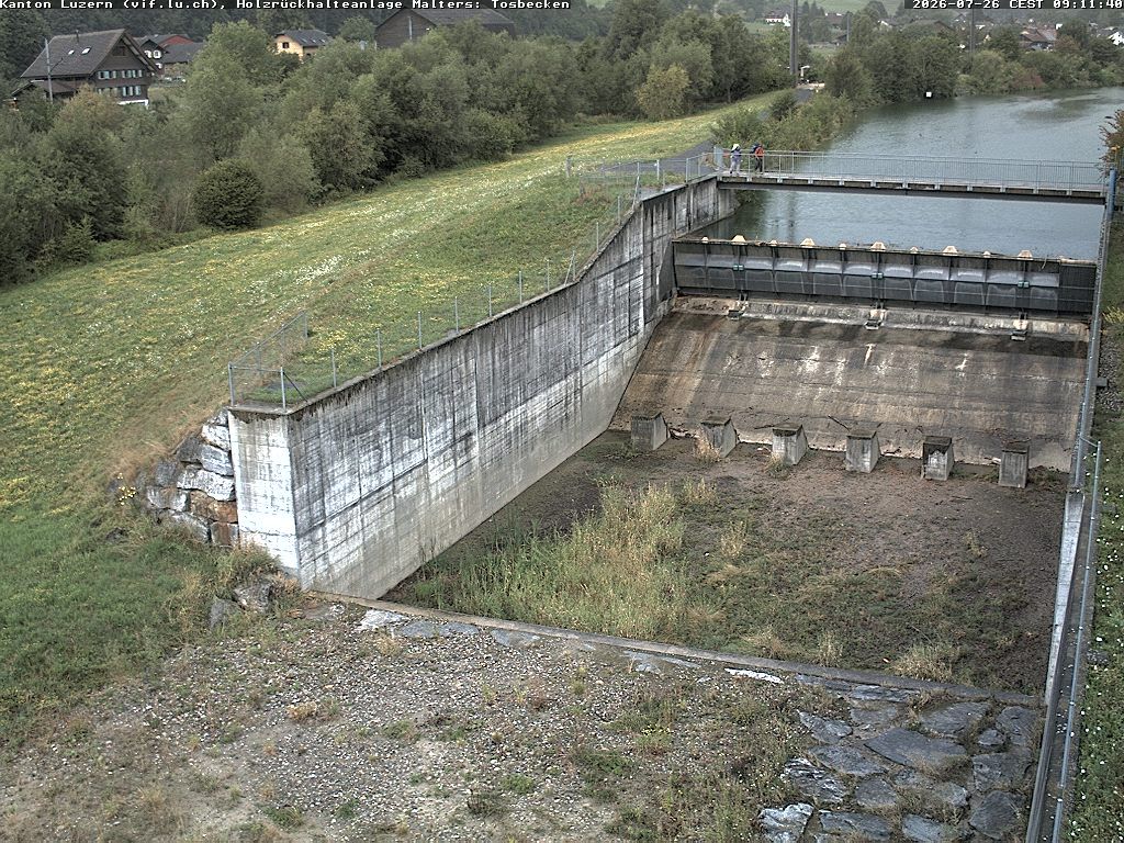 Malters: Tosbecken Holzrückhalt