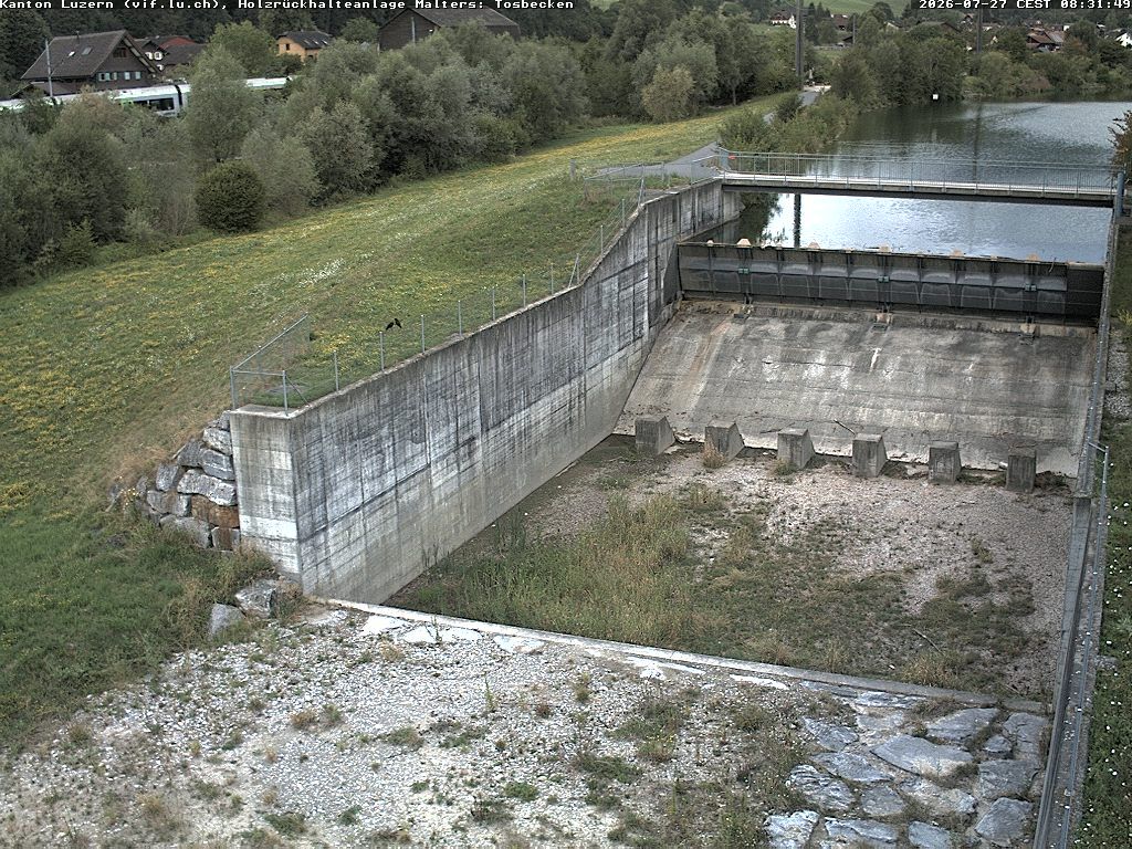 Malters: Tosbecken Holzrückhalt