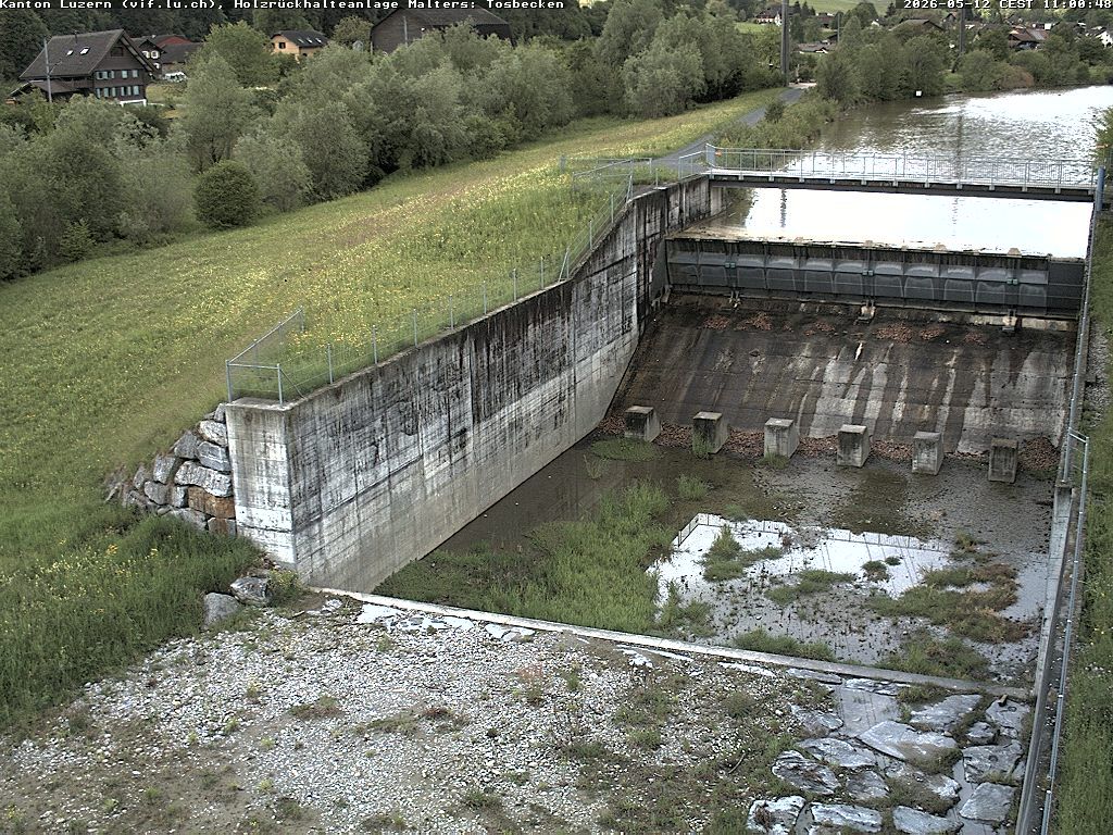 Malters: Tosbecken Holzrückhalt