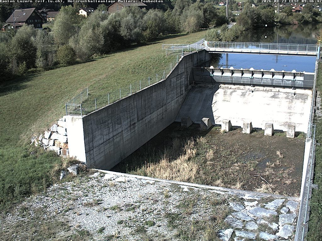 Malters: Tosbecken Holzrückhalt