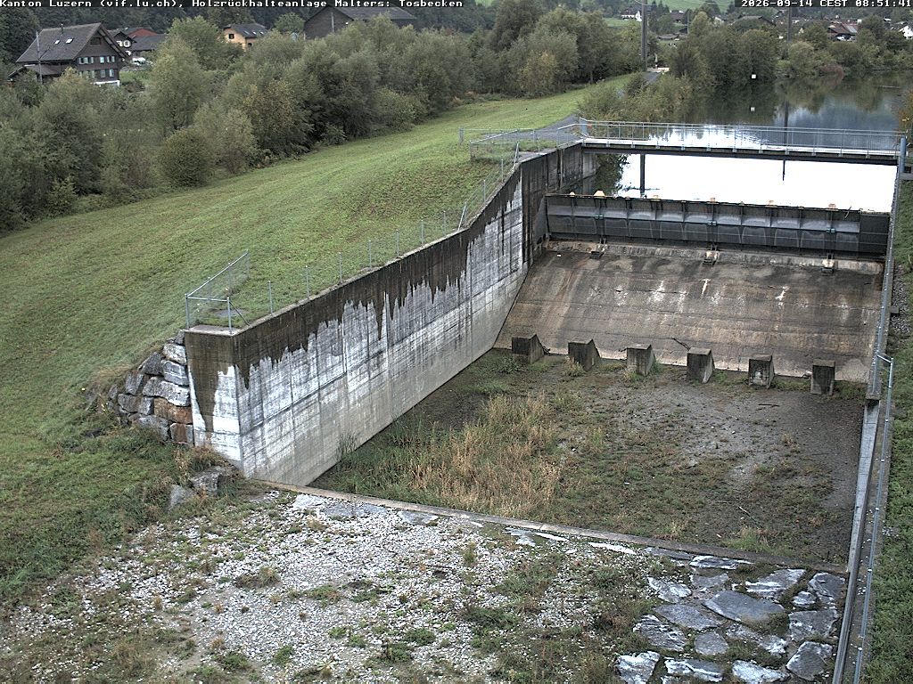 Malters: Tosbecken Holzrückhalt