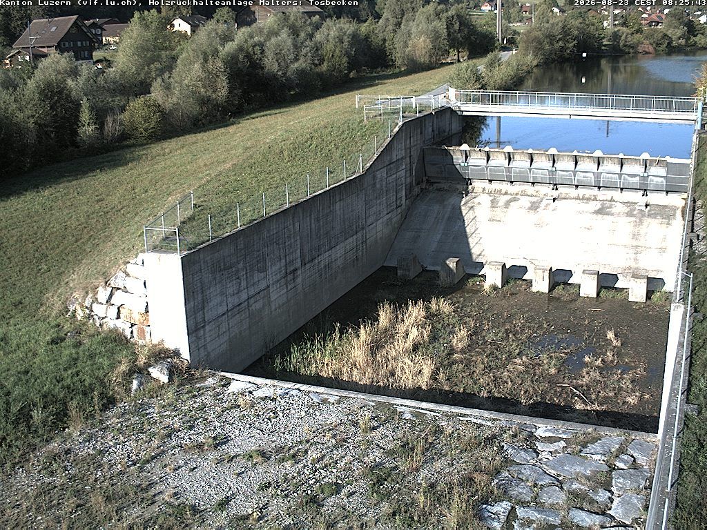Malters: Tosbecken Holzrückhalt