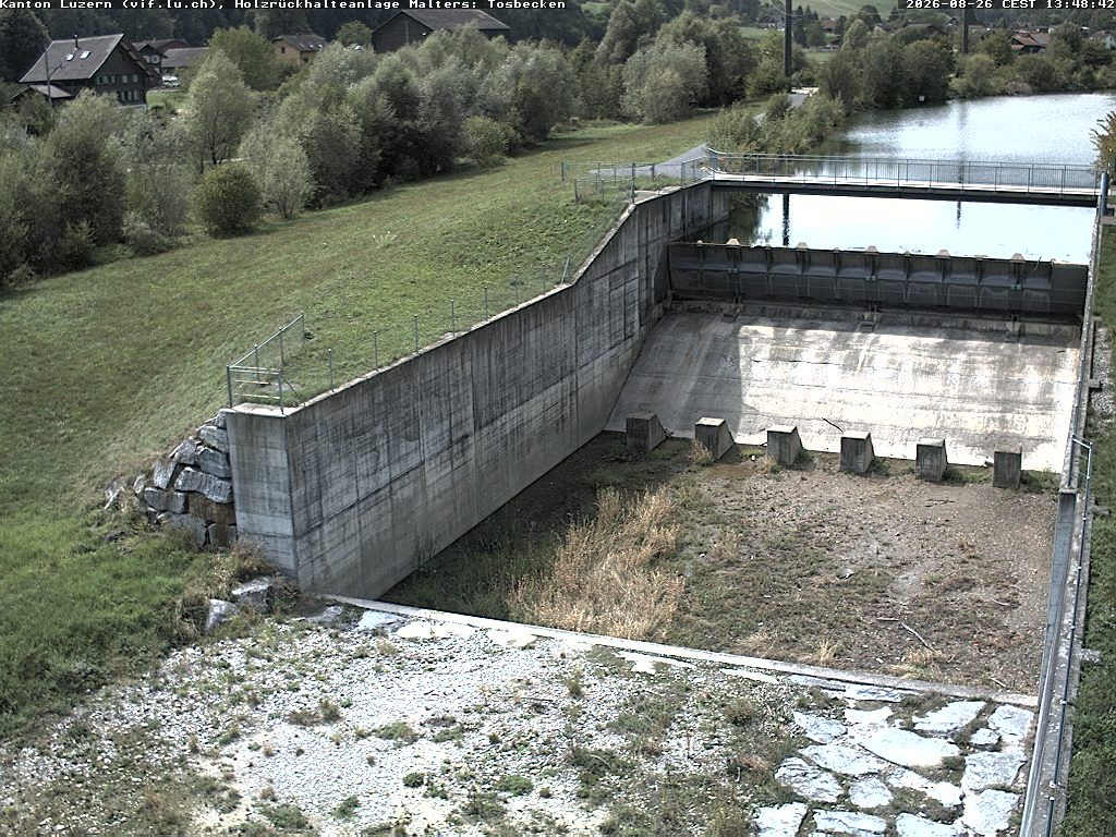 Malters: Tosbecken Holzrückhalt