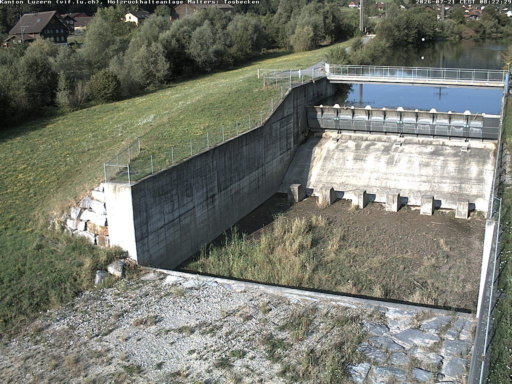 Malters: Tosbecken Holzrückhalt