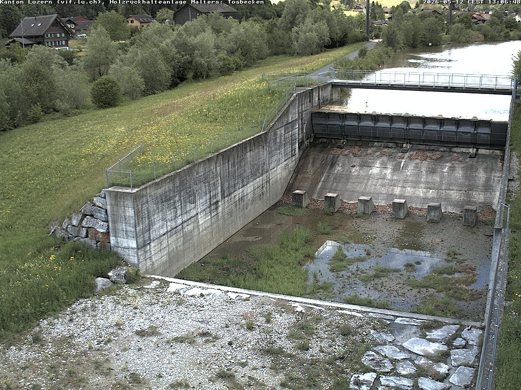 Malters: Tosbecken Holzrückhalt