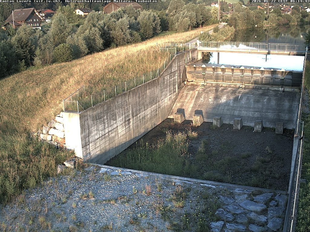 Malters: Tosbecken Holzrückhalt