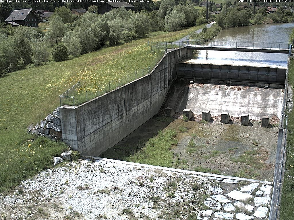 Malters: Tosbecken Holzrückhalt