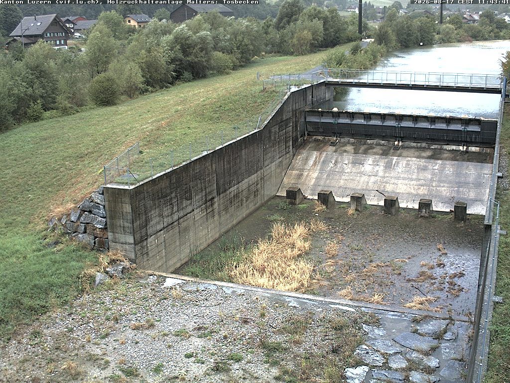 Malters: Tosbecken Holzrückhalt