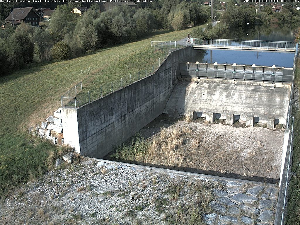 Malters: Tosbecken Holzrückhalt