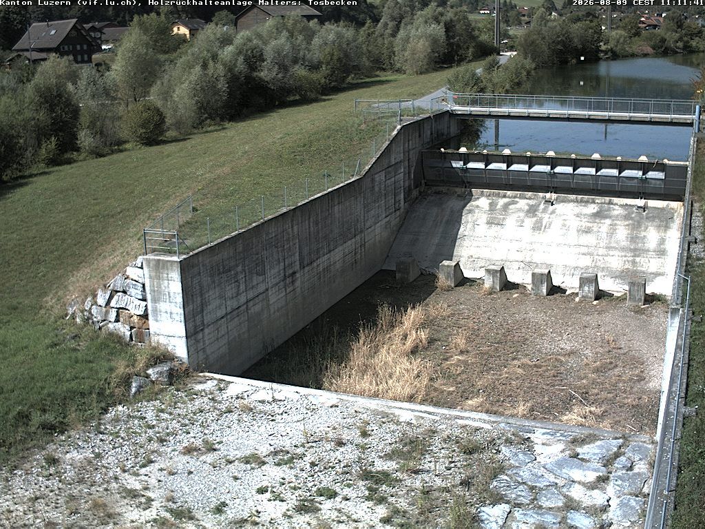 Malters: Tosbecken Holzrückhalt