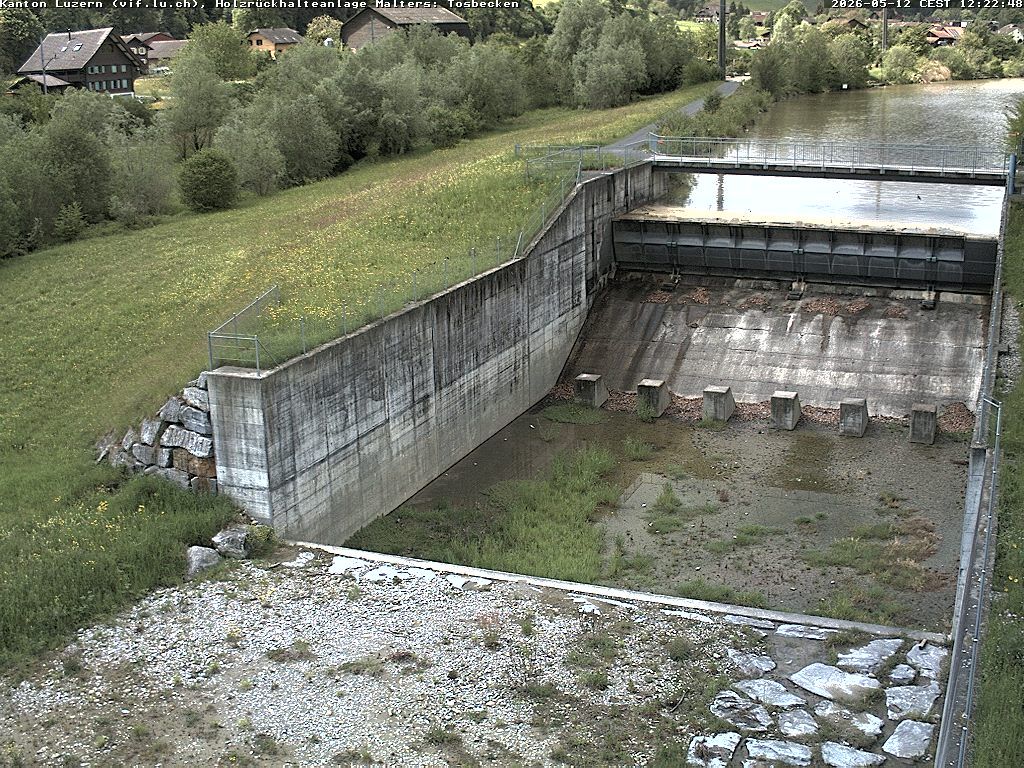 Malters: Tosbecken Holzrückhalt