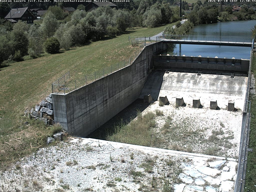 Malters: Tosbecken Holzrückhalt