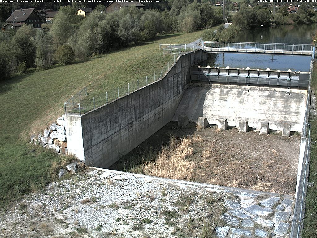 Malters: Tosbecken Holzrückhalt