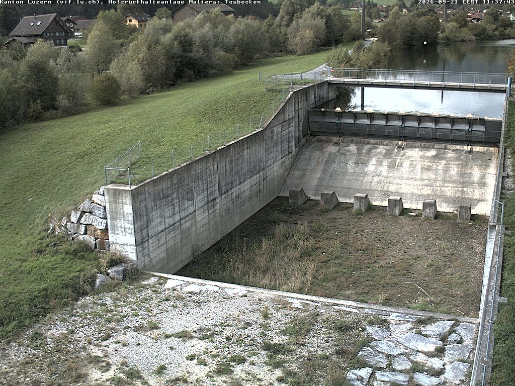 Malters: Tosbecken Holzrückhalt