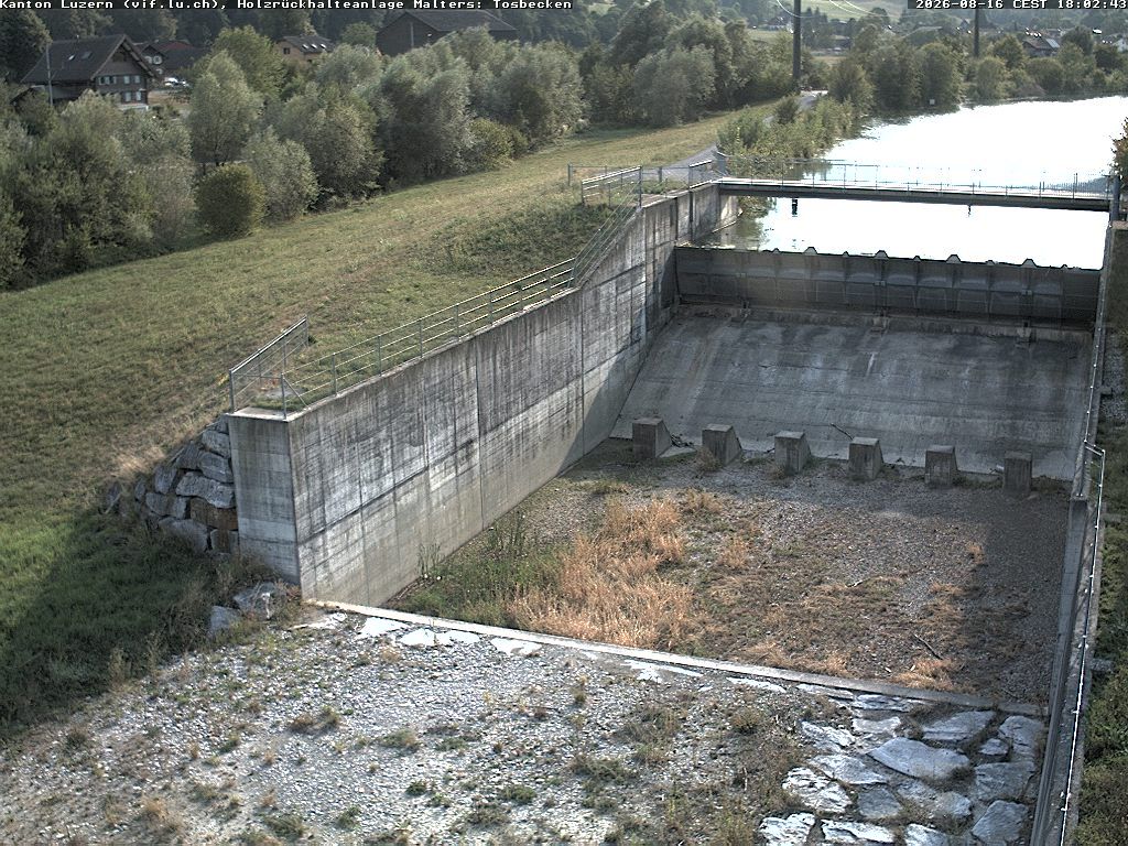 Malters: Tosbecken Holzrückhalt