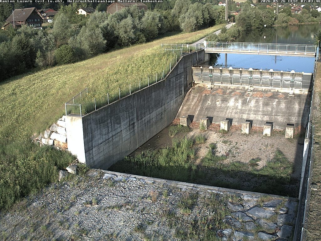 Malters: Tosbecken Holzrückhalt