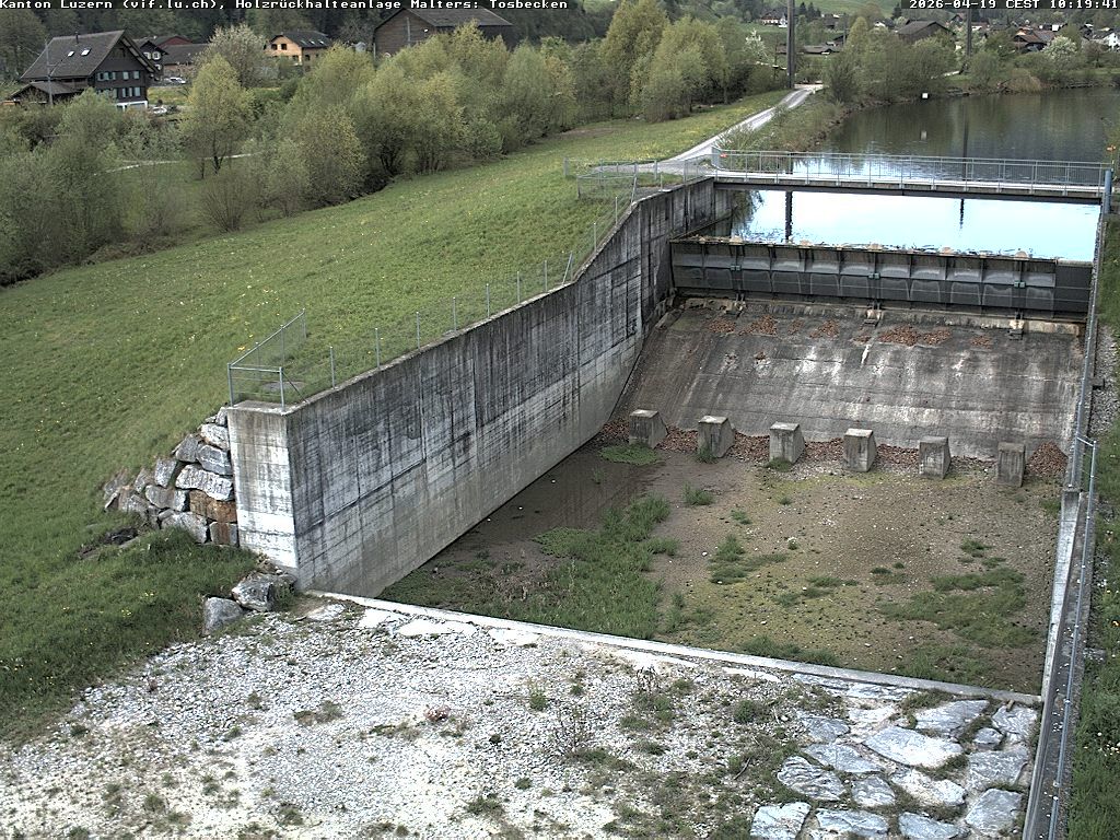 Malters: Tosbecken Holzrückhalt