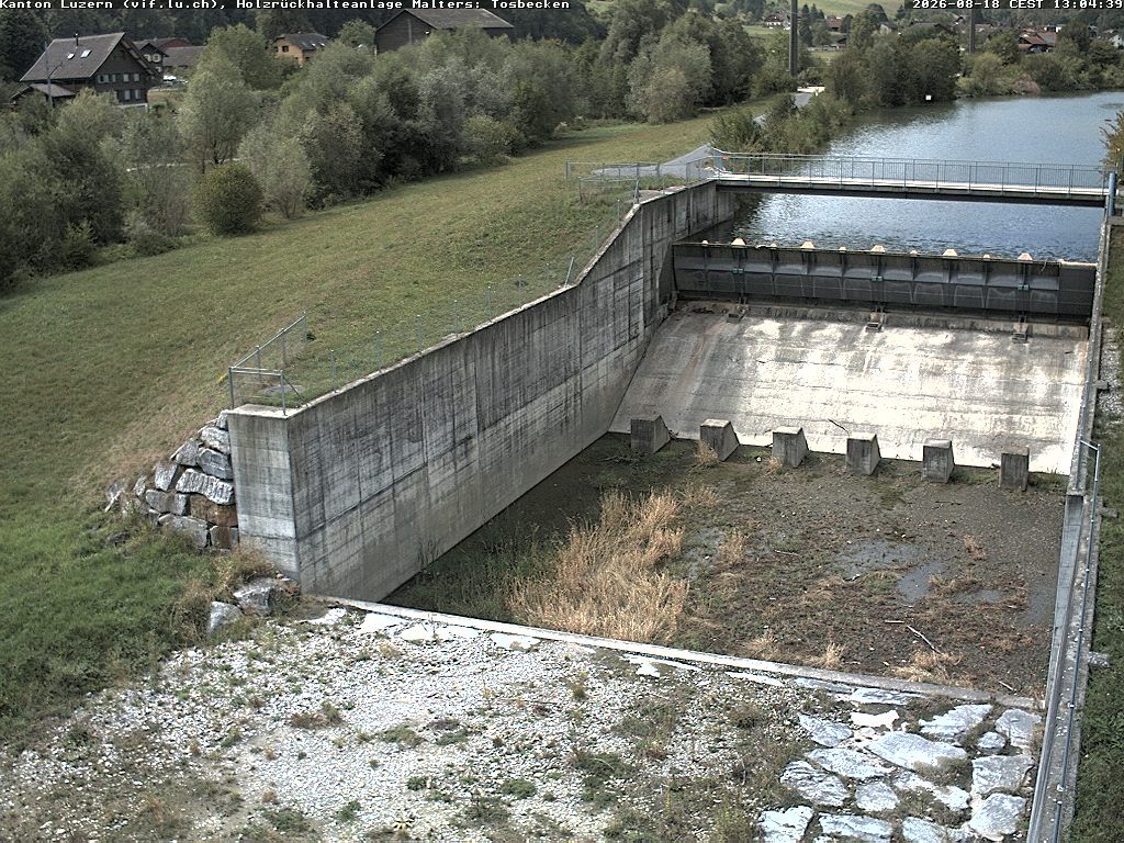 Malters: Tosbecken Holzrückhalt